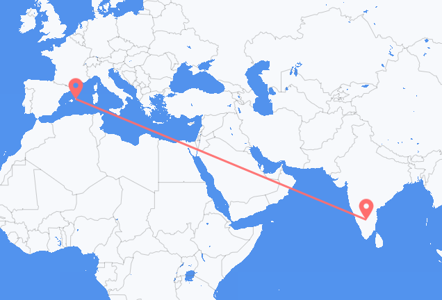 Flyg från Bangalore till Mahon