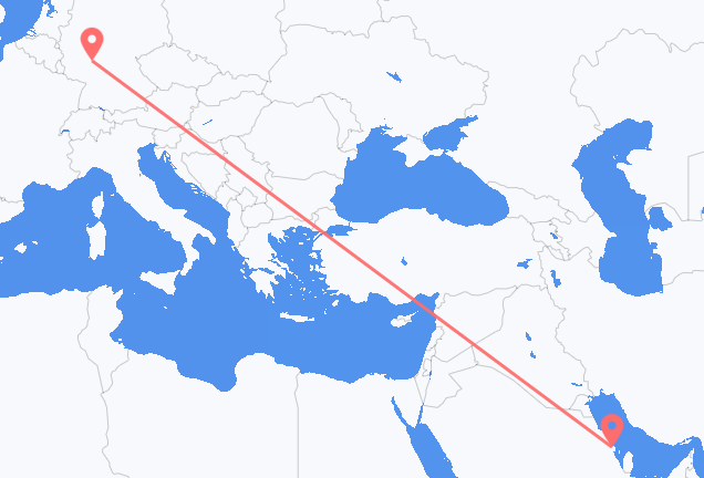 Vuelos de Dammam a Frankfurt