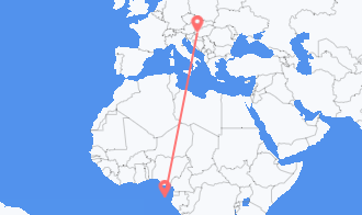 Voli da São Tomé, São Tomé e Príncipe a Heviz, Ungheria