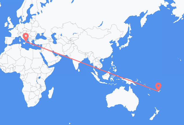 Flyreiser fra Nadi, til Lamezia Terme