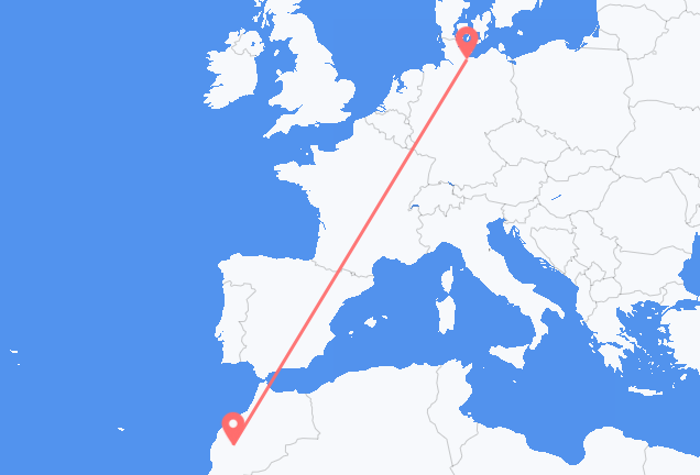 Vuelos de Marrakech, Marruecos hacia Lubeca, Alemania