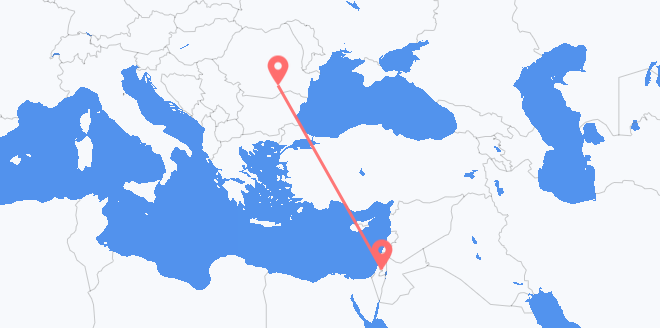 Flyrejser fra Israel til Rumænien