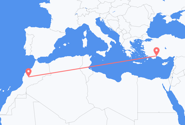 Flüge von Marrakesch, nach Antalya