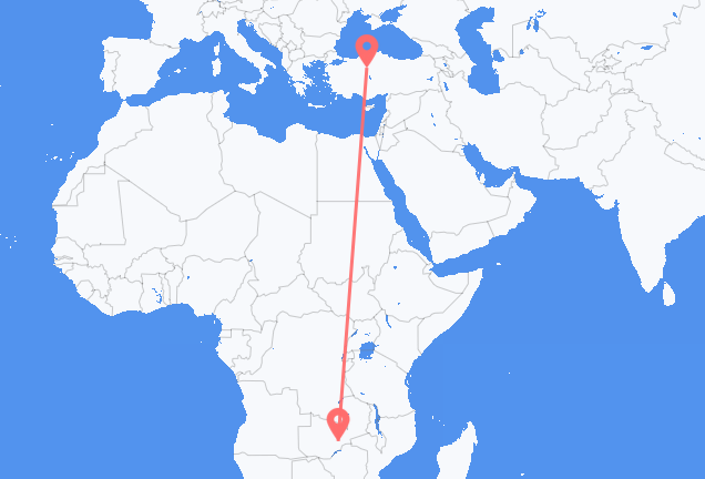 Vuelos de Lusaka a Ankara