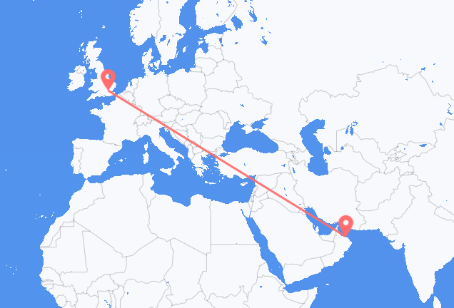 Vols de Mascate pour Londres