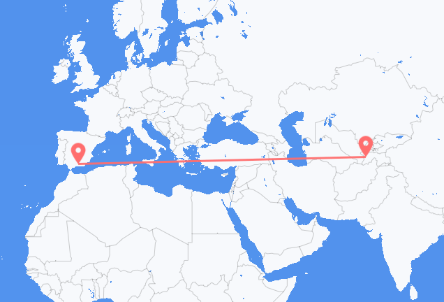 Flug frá Dushanbe til Granada