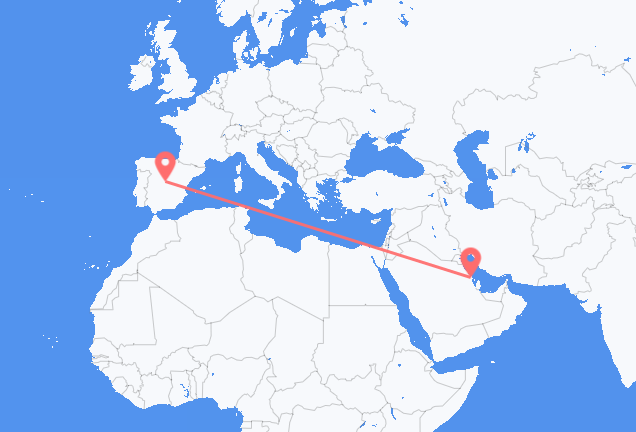 Vuelos de Dammam a Madrid