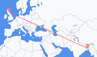 Flyrejser fra Bangladesh til Skotland