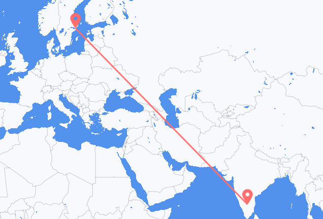 Flyg från Bangalore till Stockholm