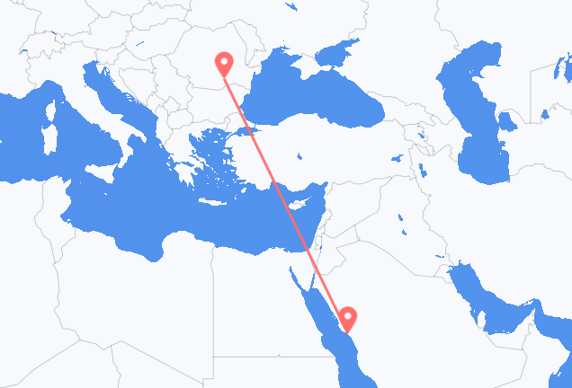 Flyg från Yanbu till Bukarest