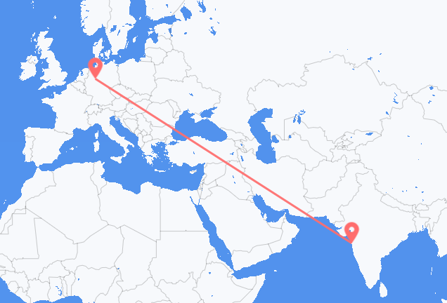 Vols de Bombay pour Paderborn