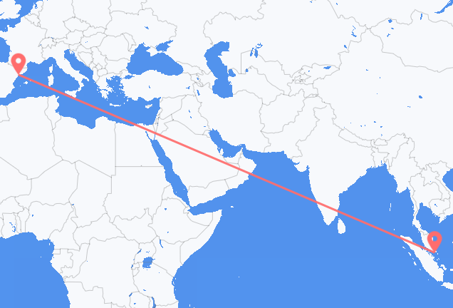 Flyg från Singapore till Reus