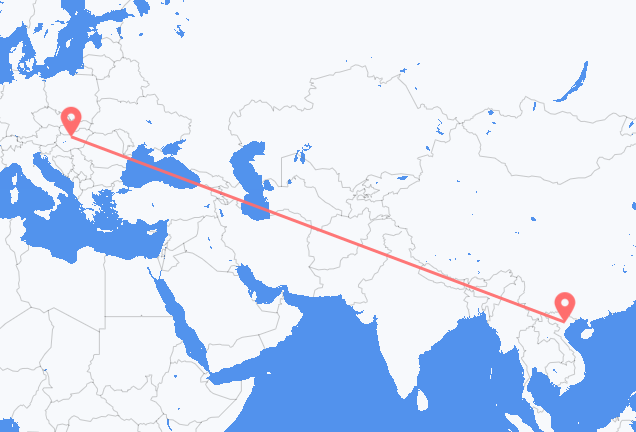从河內市飞往布达佩斯的航班