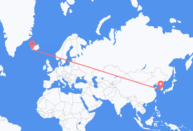 Loty z Gwangju do Reykjaviku