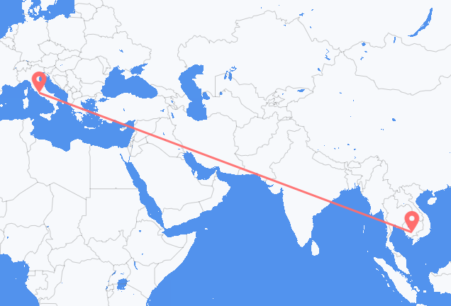 Рейсы из Пномпеня в Рим