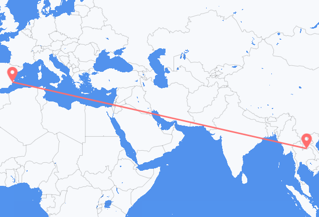 Vuelos de Vientián a Alicante
