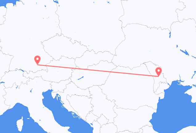 Vluchten van München naar Chisinau