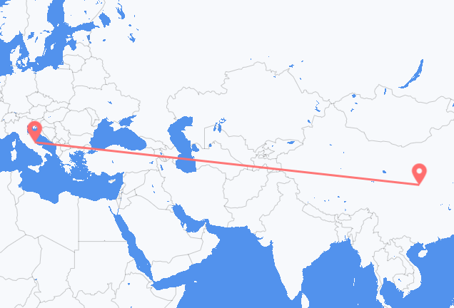 Flüge aus Xi'an, China nach Pescara, Italien