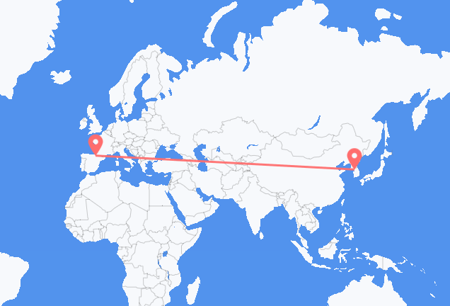 Vuelos de Seúl, Corea del Sur a Pamplona, España