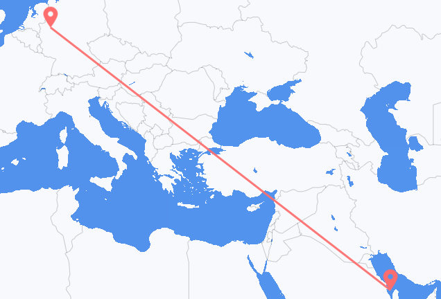 Vuelos de Isla de Baréin a Dortmund