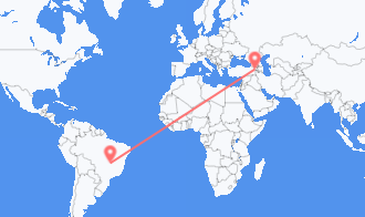 Рейсы из Бразилиа, Бразилия в Ыгдыр, Турция