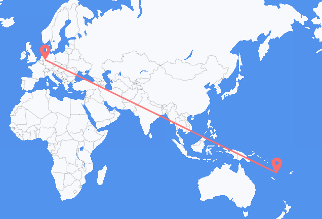 Flyg från Port Vila till Dortmund