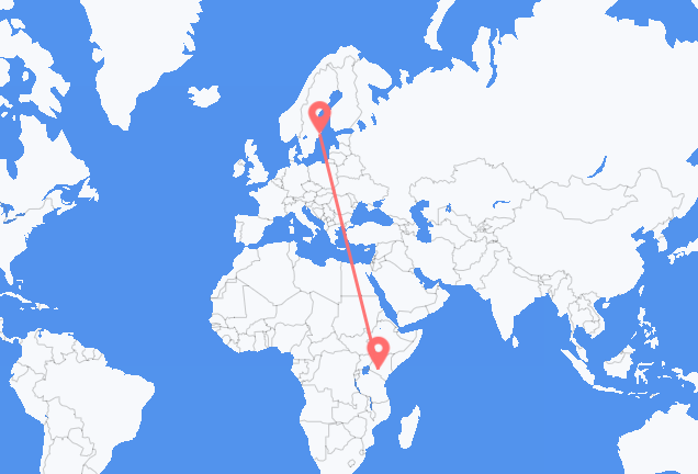 Vols de Nairobi pour Stockholm