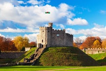 Vluchten van Cardiff, Wales naar Europa