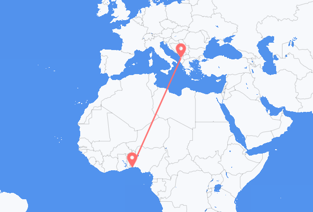 Flyrejser fra Cotonou til Tirana