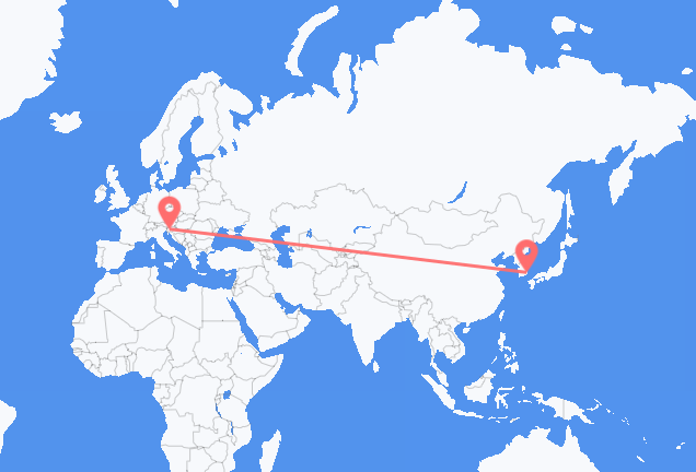 Flug frá Ulsan til Ljubljana