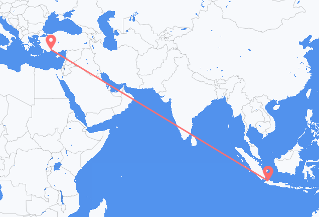 Flüge von Jakarta, nach Antalya