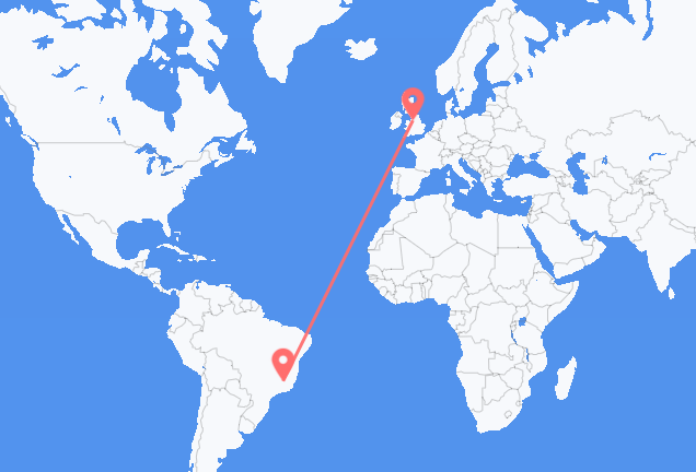 Flyrejser fra Belo Horizonte til Manchester