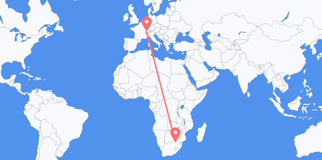 Flyg från Sydafrika till Schweiz