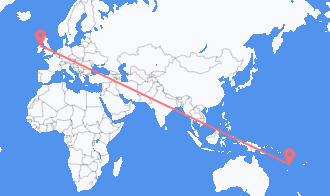 Flyg från Vanuatu till Nordirland