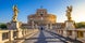 photo of holy angel castle, also known as hadrian mausoleum in the morning, Rome, Italy.