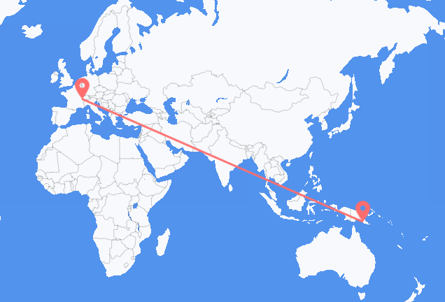 Vols de Port Moresby pour Genève