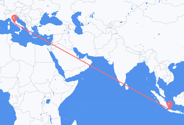 Flüge von Jakarta, nach Rom