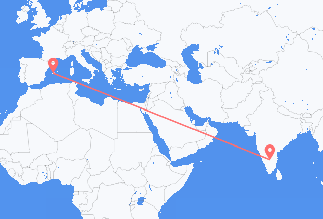 Flyg från Bangalore till Palma