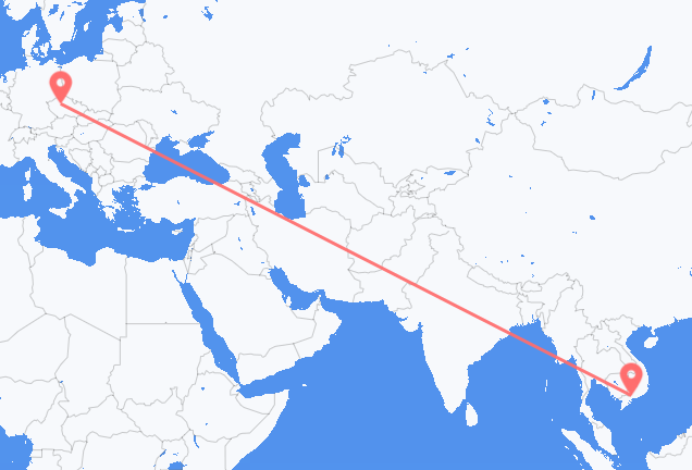 ホーチミン市からプラハ行きのフライト