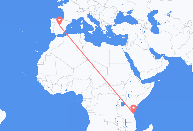 Vuelos de Dar es-Salaam a Madrid