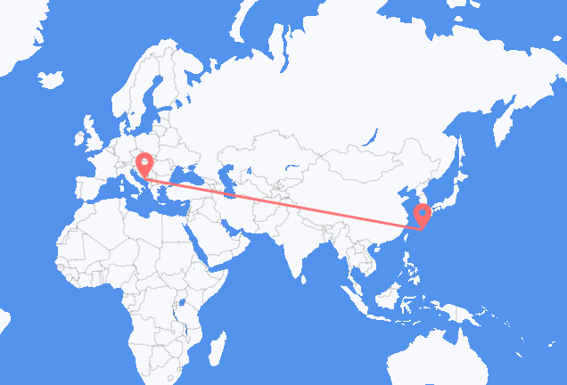 Flyg från Okinawa till Dubrovnik