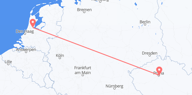 Flüge von Tschechien nach die Niederlande