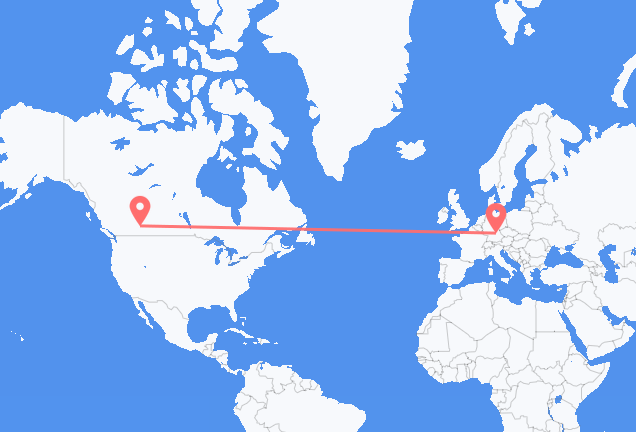 Flyrejser fra Calgary til Nürnberg