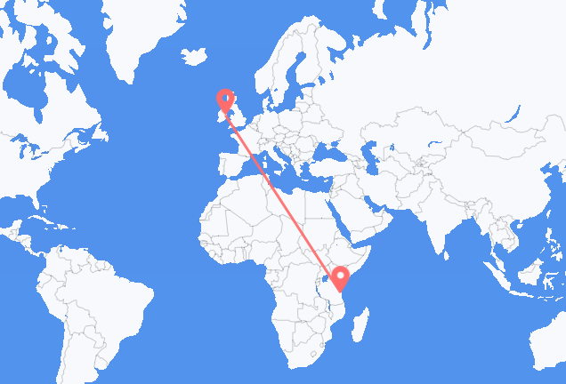 Vuelos de Dar es-Salaam a Dublín