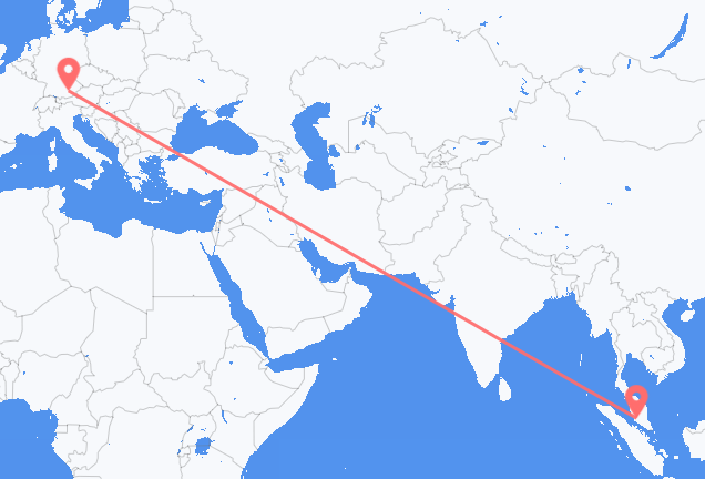 쿠알라 룸푸르 출발, 뮌헨 도착 항공편