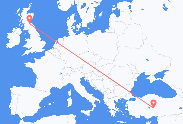 เที่ยวบิน จาก เอดินบะระ, สกอตแลนด์ ไปยัง Nevsehir, ตุรกี