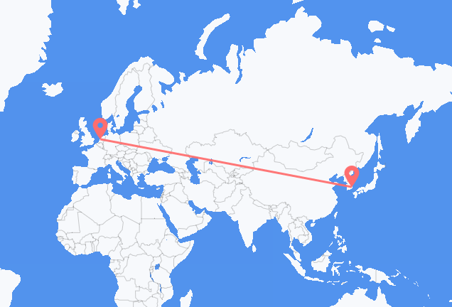 Flug frá Ulsan til Amsterdam