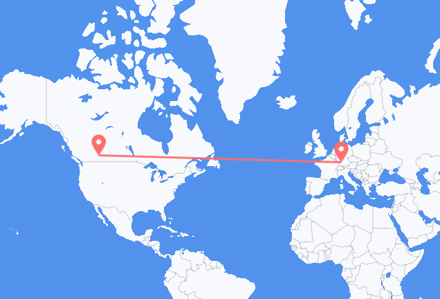 Flyrejser fra Calgary til Stuttgart