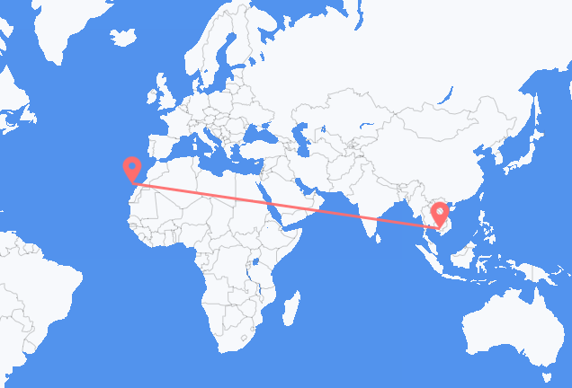 Vols de Phnom Penh vers Las Palmas