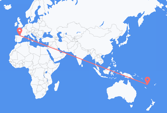 Flyg från Port Vila till Bilbao